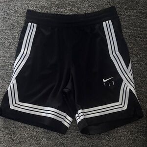 Nike Kids Black Shorts with White Stripes